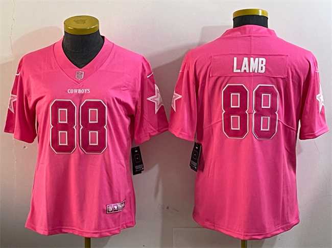 Womens Dallas Cowboys #88 CeeDee Lamb Pink Vapor Untouchable Limited Stitched Jersey Dzhi,We sell and wholesale Womens Dallas Cowboys #88 CeeDee Lamb Pink Vapor Untouchable Limited Stitched Jersey Dzhi on line form chian!